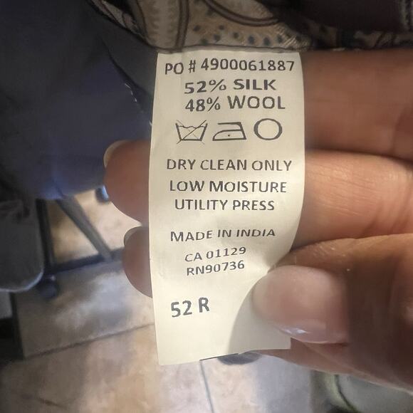 Ralph Lauren Men’s Sportcoat Blazer Silk Wool Blend 52 Regular Gray Multicolor - Picture 16 of 16